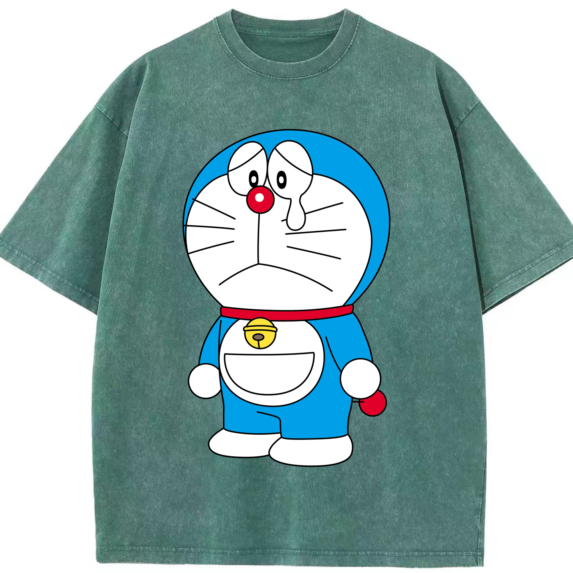 （画像用） ドラえもん Doraemon 綿100% ヴィンテージ風 半袖Tシャツ（フロントプリント）